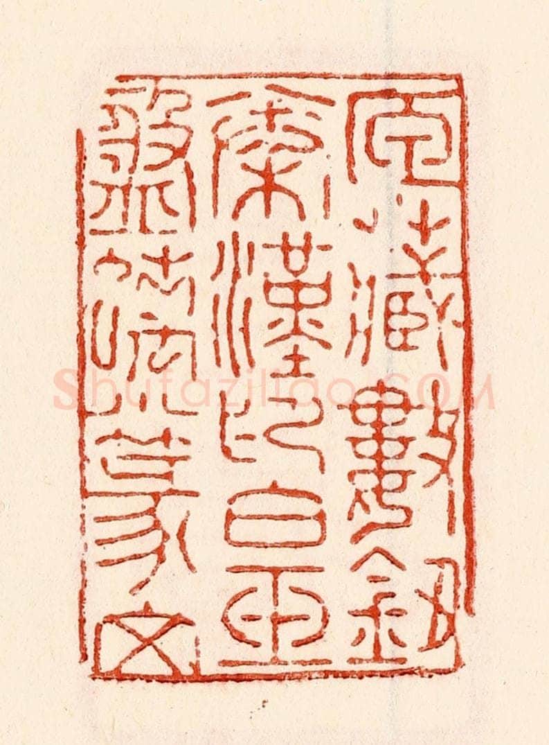 清 林霔篆 篆刻印章作品《匣藏数钮秦汉印白玉盘螭小篆文》
