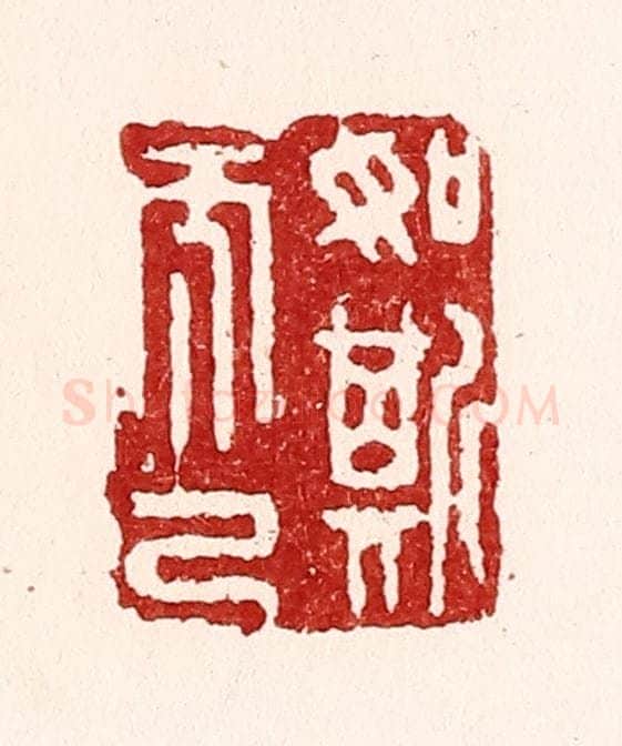 清 吴苍雷篆 篆刻印章作品《如斯而已》
