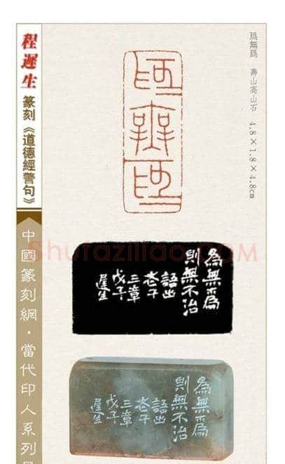 程迟生篆刻作品道德经警句 | 篆刻作品鉴赏