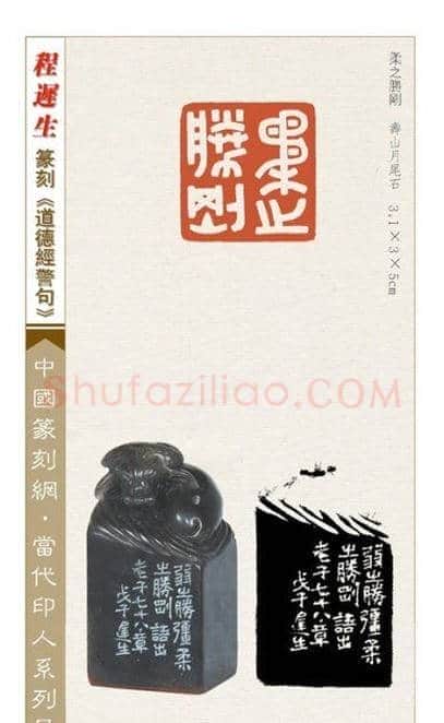 程迟生篆刻作品道德经警句 | 篆刻作品鉴赏