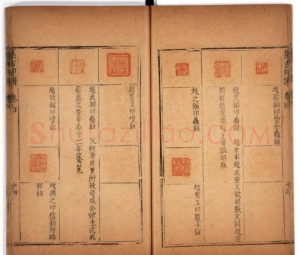 明代甘旸辑《集古印谱》卷三卷四合辑 | 篆刻作品鉴赏