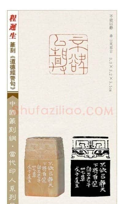 程迟生篆刻作品道德经警句 | 篆刻作品鉴赏