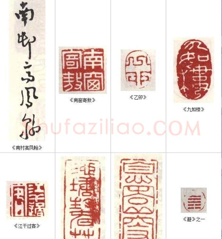 高凤翰常用印鉴欣赏 | 篆刻作品欣赏