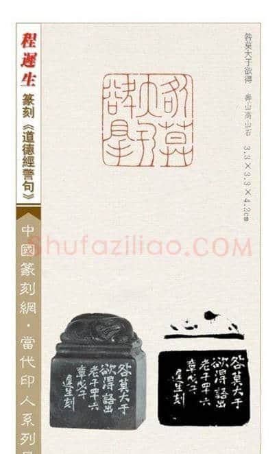 程迟生篆刻作品道德经警句 | 篆刻作品鉴赏