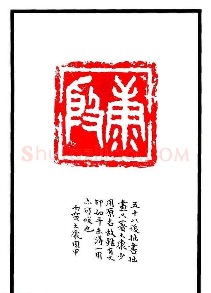 康殷篆刻欣赏《大康印稿》 | 篆刻作品欣赏