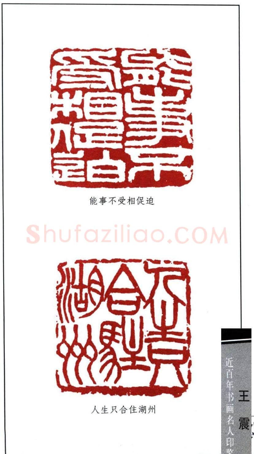 清末著名画家王震印鉴欣赏 | 篆刻作品欣赏