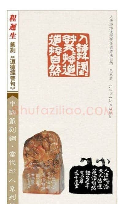 程迟生篆刻作品道德经警句 | 篆刻作品鉴赏