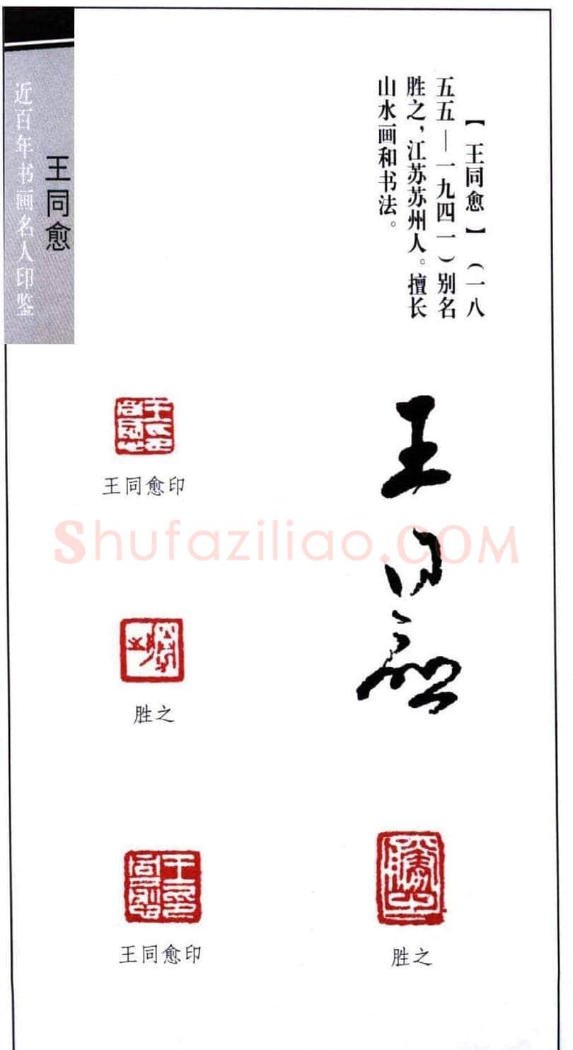 书画家王同愈篆刻印鉴25枚 | 篆刻作品欣赏