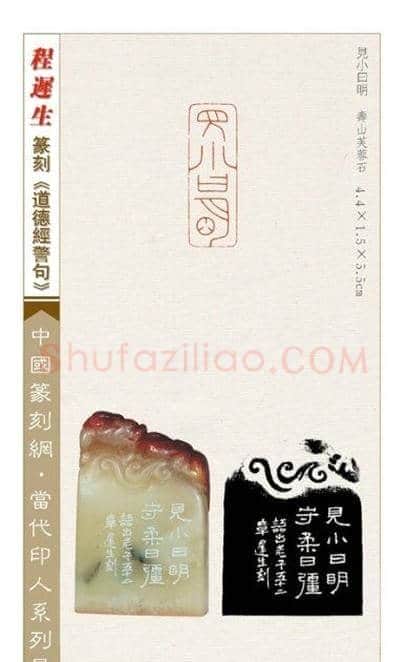 程迟生篆刻作品道德经警句 | 篆刻作品鉴赏
