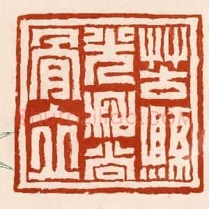 清代 孙铸篆 印谱《苦县光和尚骨立》篆刻印章作品图片欣赏
