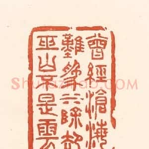 清代 王俊辑 印谱《曾经沧海难为水 除却巫山不是云》篆刻印章作品图片欣赏