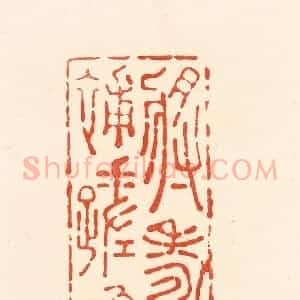 清代 王俊辑 印谱《将寿补蹉跎》篆刻印章作品图片欣赏