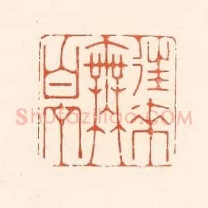 清代 王俊辑 印谱《往来无白丁》篆刻印章作品图片欣赏