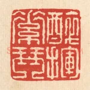 清代 戴厚光篆 印谱《醉挥素琴》篆刻印章作品图片欣赏