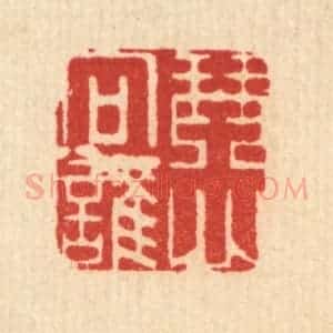 清代 吴天仪篆 印谱《琴心向谁》篆刻印章作品图片欣赏