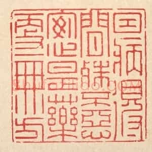 清代 汪启淑辑 印谱《因病得闲殊不恶 安心是药更无方》篆刻印章作品图片欣赏