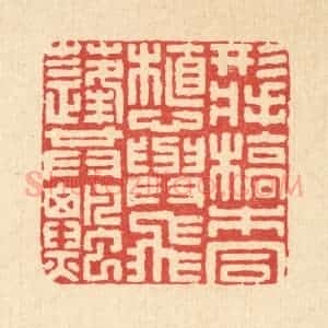 清代 陈孝梅篆 印谱《形将槁木同植 心与飞蓬共飘》篆刻印章作品图片欣赏