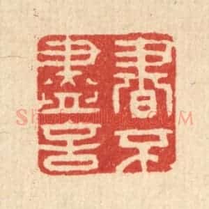 清代 聂际茂篆 印谱《书不尽言》篆刻印章作品图片欣赏