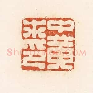 清代 高庆龄、高嘉钰辑 印谱《中黄求印》篆刻印章作品图片欣赏