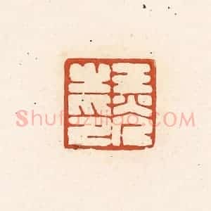 清代 高庆龄、高嘉钰辑 印谱《王光之印》篆刻印章作品图片欣赏