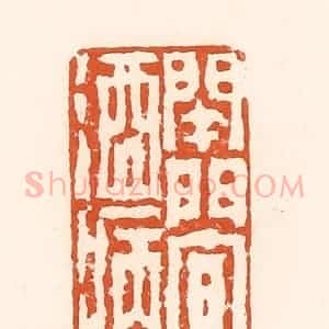 清代 孙思敬辑 印谱《开门宜酒病》篆刻印章作品图片欣赏