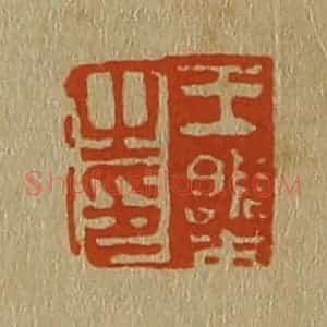 清代 斋藤谦编纂 印谱《王㮣之印》篆刻印章作品图片欣赏