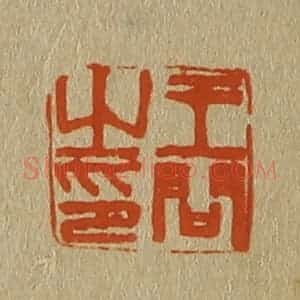 清代 斋藤谦编纂 印谱《王问之印》篆刻印章作品图片欣赏