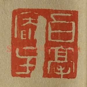 清代 斋藤谦编纂 印谱《白毫庵主》篆刻印章作品图片欣赏