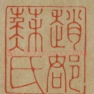 清代 斋藤谦编纂 印谱《赵郡苏氏》篆刻印章作品图片欣赏