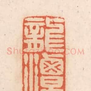 清代 张定篆 印谱《龙潭潭上我家》篆刻印章作品图片欣赏