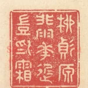 清代 释续行篆 印谱《柳变原非雨 花迟岂为霜》篆刻印章作品图片欣赏