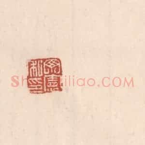 清代 吴云藏并辑 印谱《丁宪私印》篆刻印章作品图片欣赏