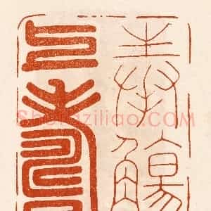 民国 陈氏摹刻 印谱《奉殇上寿》篆刻印章作品图片欣赏