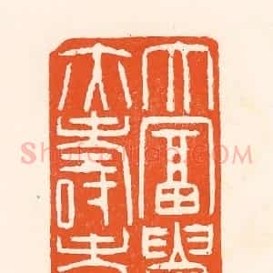 清代 吴杰篆 印谱《大富贵亦寿考》篆刻印章作品图片欣赏