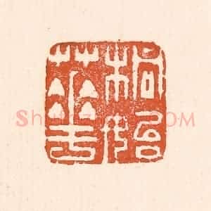清代 童晏篆 印谱《桐始华》篆刻印章作品图片欣赏