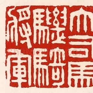 清代 徐坚辑 印谱《大司马骠骑将军》篆刻印章作品图片欣赏