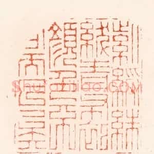 明 汪关篆 印谱《紫绶朱绂青布衫颜色不同而已矣》篆刻印章作品图片欣赏