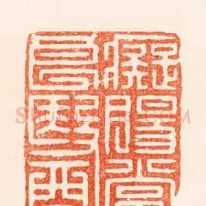 明 王晋卿篆 印谱《痴肠当良医》篆刻印章作品图片欣赏