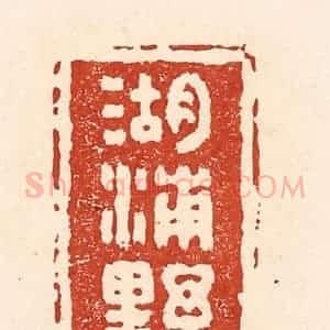 清代 陆廷槐辑 印谱《湖浦野客》篆刻印章作品图片欣赏