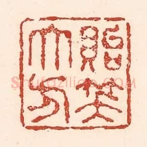 清代 陆廷槐辑 印谱《贻笑大方》篆刻印章作品图片欣赏