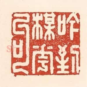 清代 陆廷槐辑 印谱《吟到梅花句》篆刻印章作品图片欣赏