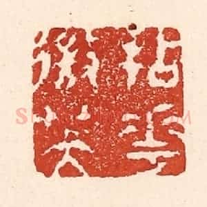 清代 陆廷槐辑 印谱《拈花㣲笑》篆刻印章作品图片欣赏