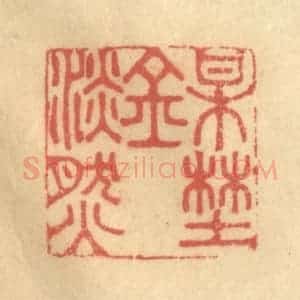 清代 陈渭篆 印谱《梅野金澹然》篆刻印章作品图片欣赏
