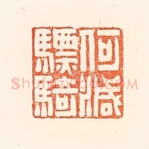 清代 赵之琛篆 印谱《何灭骠骑》篆刻印章作品图片欣赏