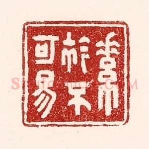 清代 吴苍雷篆 印谱《素襟不可易》篆刻印章作品图片欣赏