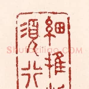 清代 吴苍雷篆 印谱《细推物理须行乐》篆刻印章作品图片欣赏
