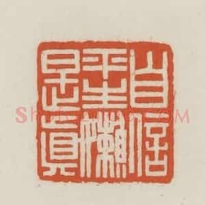 民国 王禔辑并刻 印谱《自信平生懒是真》篆刻印章作品图片欣赏