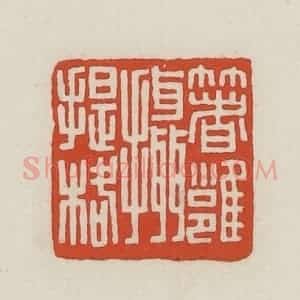 民国 王禔辑并刻 印谱《着雍摄提格》篆刻印章作品图片欣赏