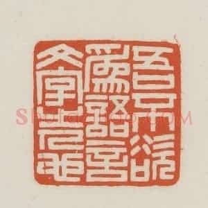 民国 王禔辑并刻 印谱《吾不欲为语言文字之人也》篆刻印章作品图片欣赏
