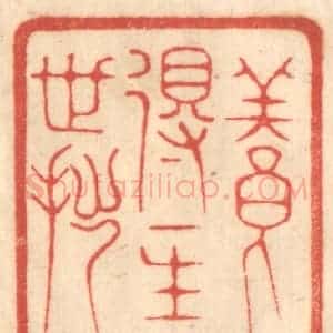 清代 赵锡绶篆 印谱《养得一生一世拙》篆刻印章作品图片欣赏